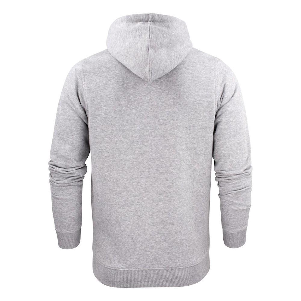 Printer Mens Overhead Melange Full Zip Hoodie