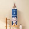 Waste Bag Organizer with Lanyard Bottom Opening Smooth Extraction Space-Saving Cartoon Pattern Garbage Bag Organizer Kitchen Supply