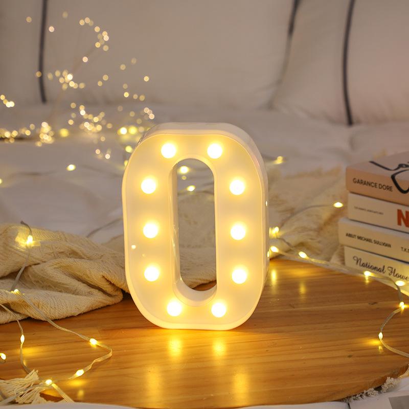 LED Letter and Number Lights for Celebrations and Proposals