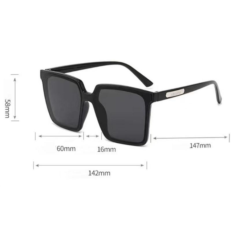 New Large Square Sunglasses Women Fashion UV400 Protection Outdoor Driving Summer Travel Eyewear Gafas De Sol