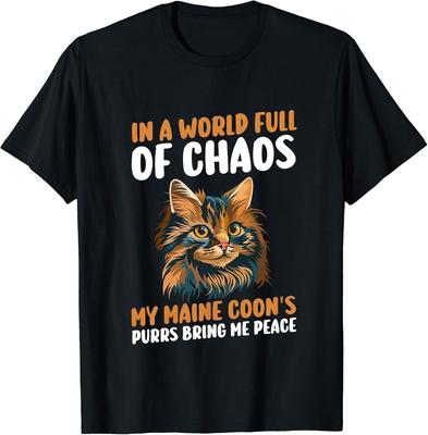 Cat Maine Coon T-Shirt for Men Women