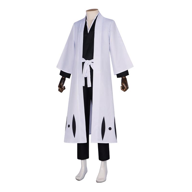 Ichigo Kurosaki Bleach Captain Haori Cosplay Costume Set for Halloween