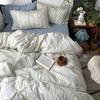 French Style Retro Printed Bedding Rural Style Duvet Cover Solid Color Dust-proof and Easy To Clean Mattress Protective Covers Envelope Pillowcase