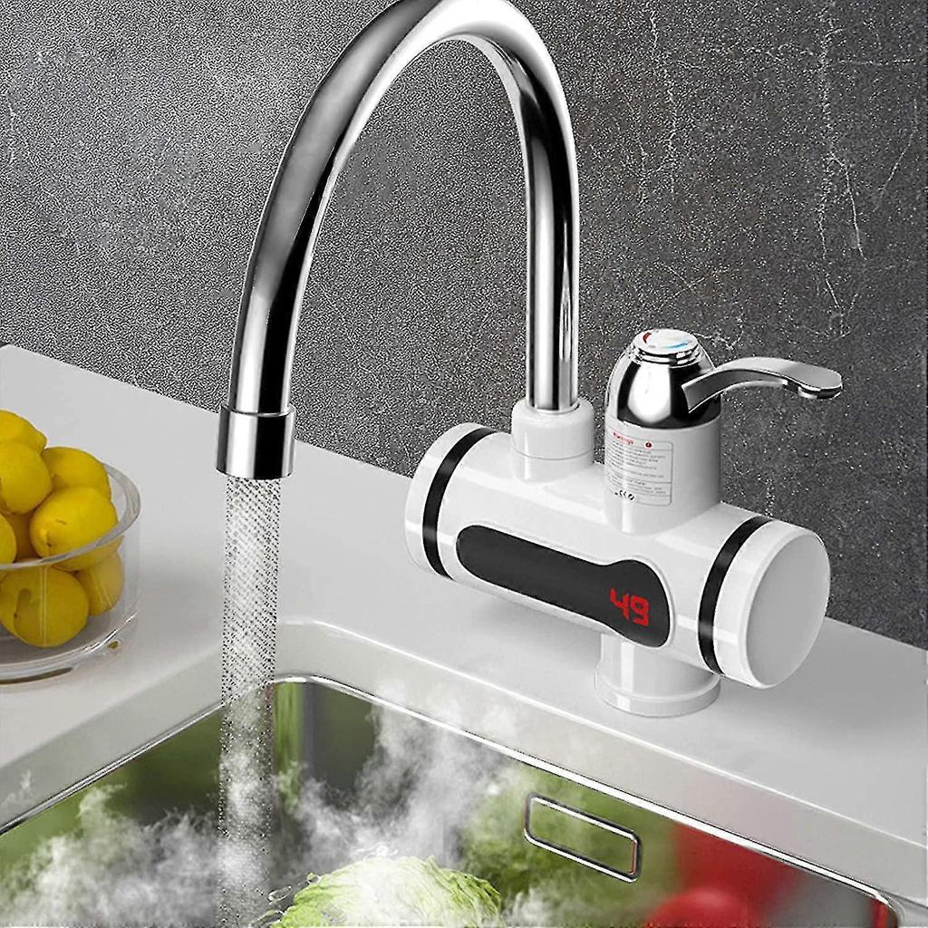 Electric Water Heater Led Digital Tankless Hot Water Faucet Bathroom Kitchen Water Heating Tap 360 Degrees Rotate Cold And Hot Water Mixer Tap-sfygv