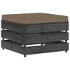 Day and Night - Day and Night Sectional Ottoman with Gray Impregnated Wood Cushion