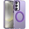 Transparent Case For Samsung Galaxy S25 Plus Case Galaxy S25 Magnetic Adsorption Wireless Charge Cover For Samsung S25 Plus Case