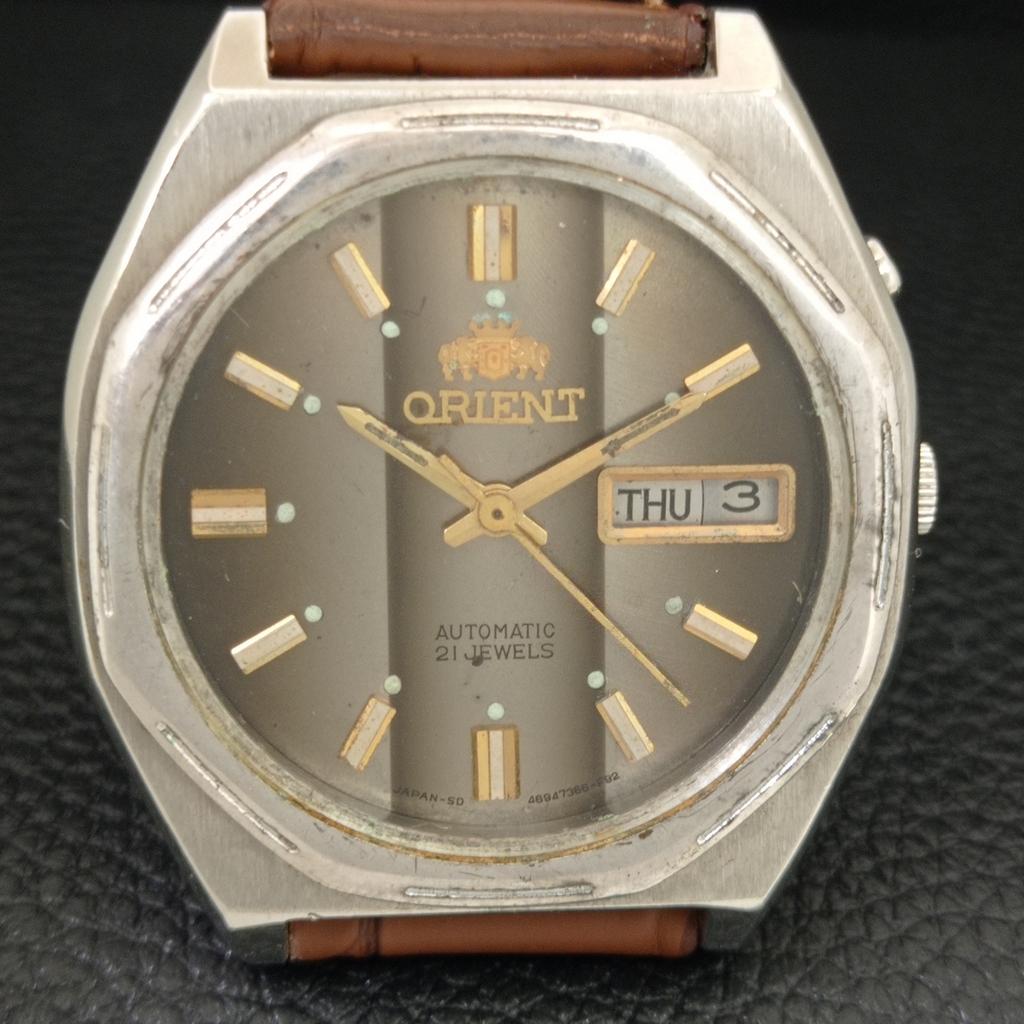Orient AUTOMATIC 46941 VINTAGE JAPAN MENS ORIGINAL DIAL WATCH A704890-1
