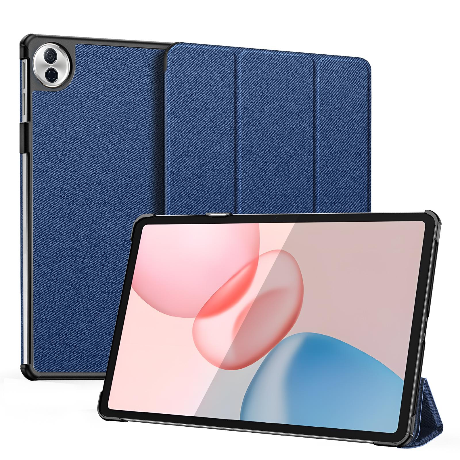 

For Honor Pad 10 Case DUX DUCIS Domo Series Tri-fold Stand PU Leather Protective Tablet Cover Blue