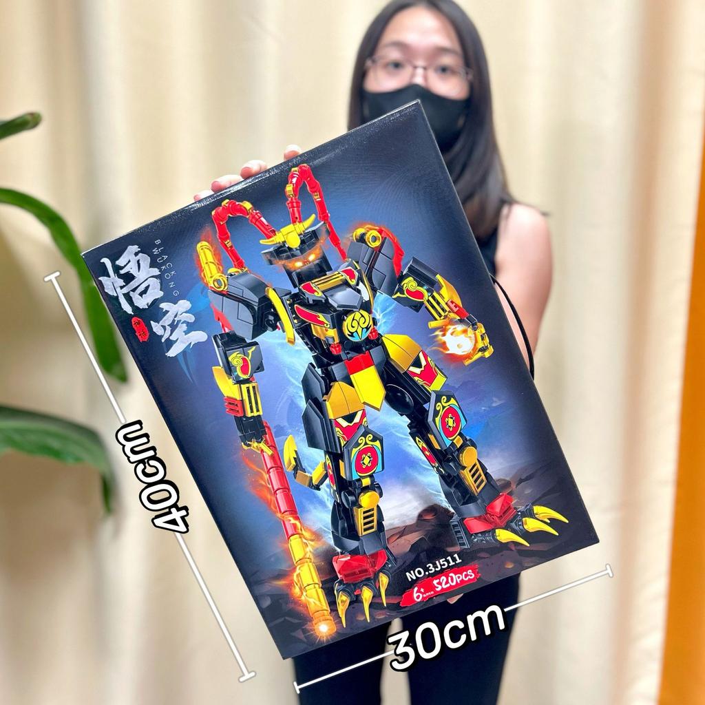 Boys Building Block Toys Compatible With Guofeng Mecha Building Block Ornament Mechanism Points Gift