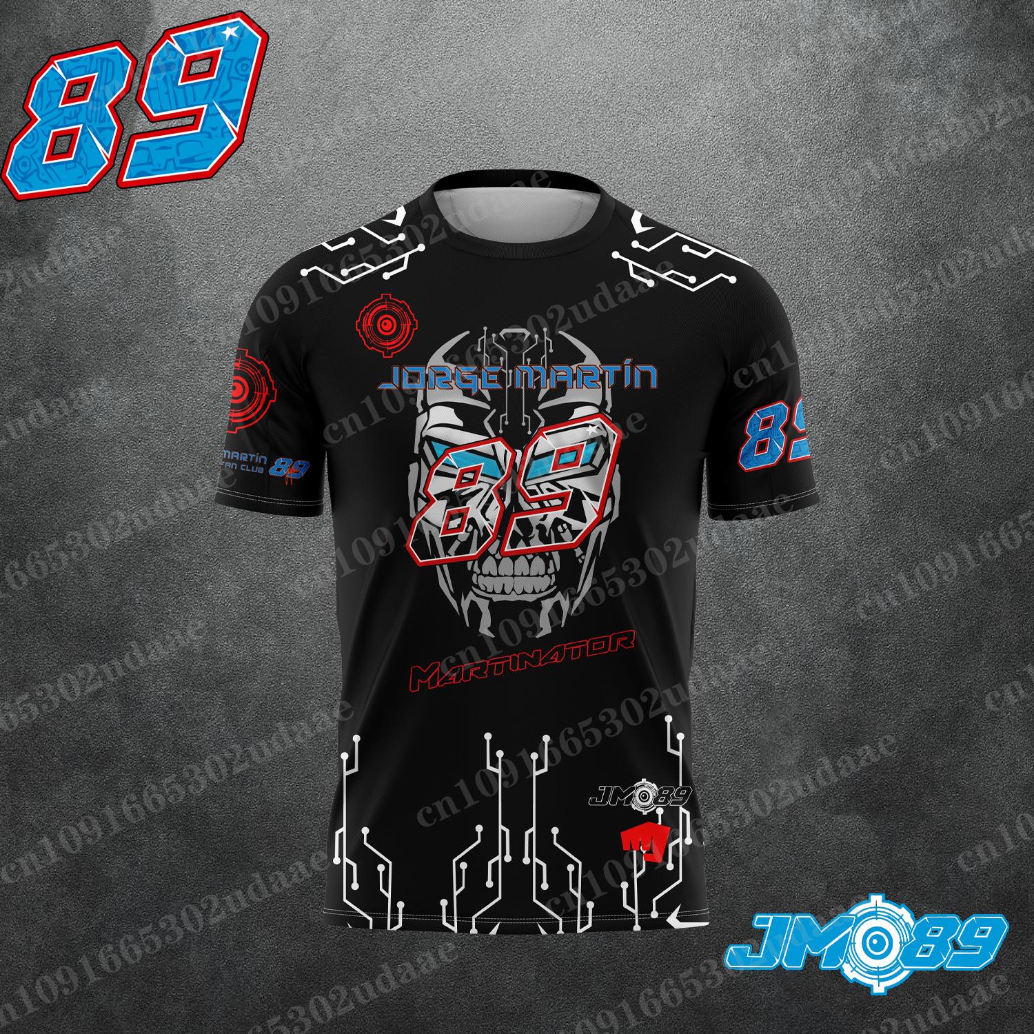 

Motorcycle Race 89 Driver Jorge Martin Fan Men s Summer Sports and Leisure T-shirt M