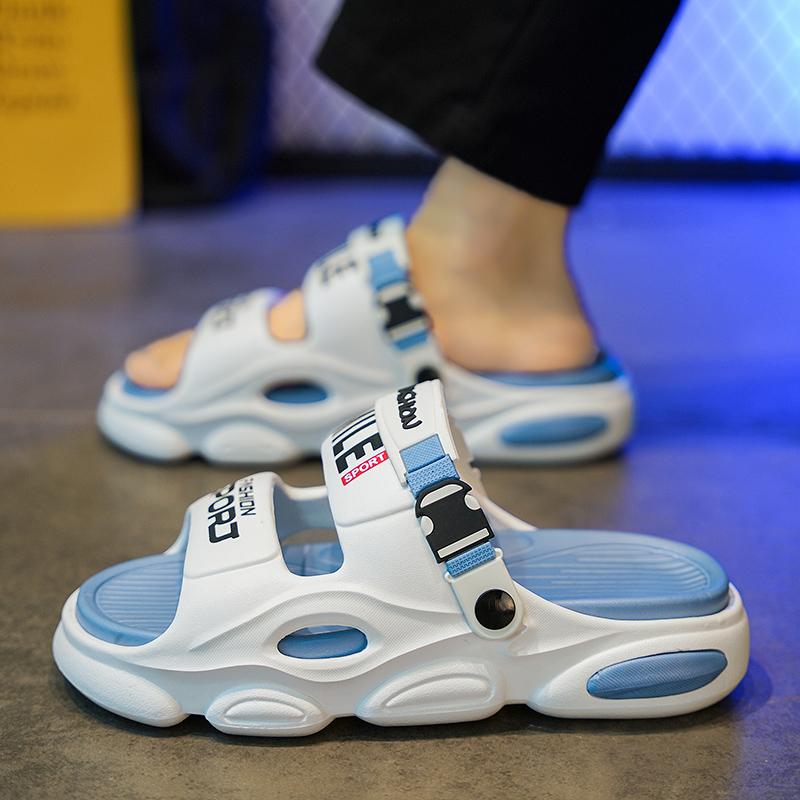 2025 New Men's Outdoor Sandals Slippers Beach Comfortable Thick Soft Clogs Men Casual Shoes Garden Shoes Men Women Beach Sandals