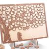 Alternativa al Libro de Invitados de Boda con Letrero de Corazón de Madera Marco Árbol del Amor Decoración Fiesta Aniversario Fiesta de Cumpleaños Decoración para Baby Shower