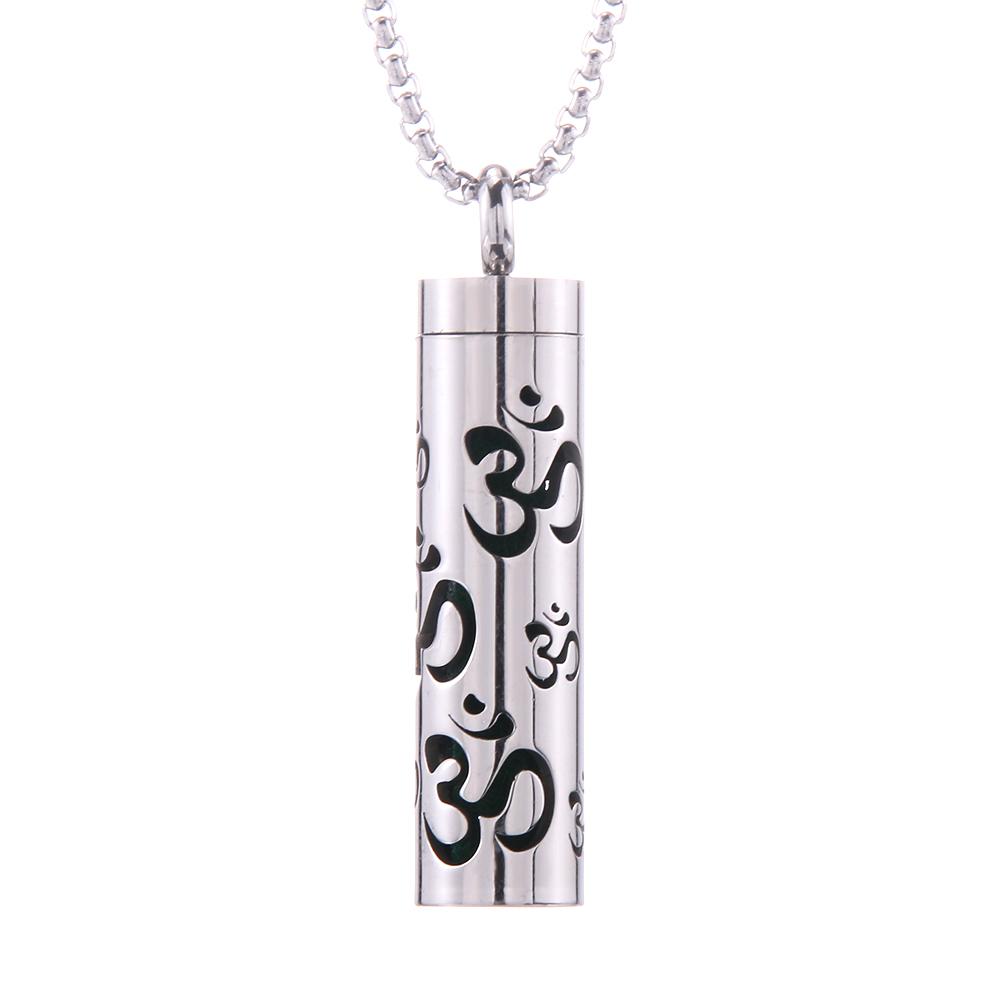 New Aromatherapy Jewelry Necklaces Essential Oil Diffuser Necklace Stainless Steel Open Locket Aroma Scent Perfume Necklace