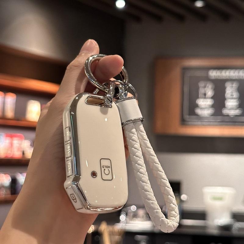 

Белый чехол-брелок с брелком, мягкий чехол для ключей из ТПУ для Kia Cerato Ceed Forte NIRO Sorento Seltos Sportage Soul Telluride Remote