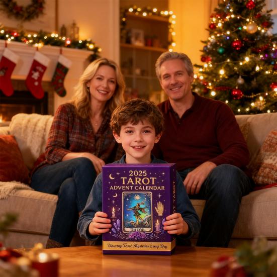 Calendar Advent Tarot 2025 24 Figurine de Colecție 2D Cărți de Tarot Ornamente Set Calendar Numărătoare Inversă Crăciun Cadou Mistic