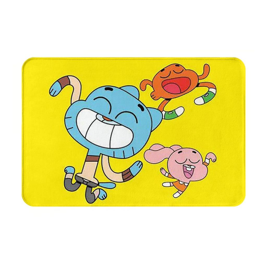 Die erstaunliche Welt von Gumball Zeichentrickfilm Rutschfeste Fußmatte Bodenmatte Kissen Teppich für Küche Eingang Zuhause Schlafzimmer Fußmatte Matte