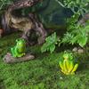 Mini Garden Frog Ornament Cartoon Micro Landscape Decoration Frog Figurines  Bonsai