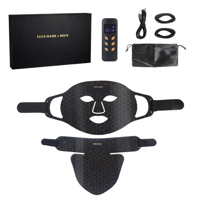 LED Beauty Face & Neck Mask with 4-Color Light Therapy