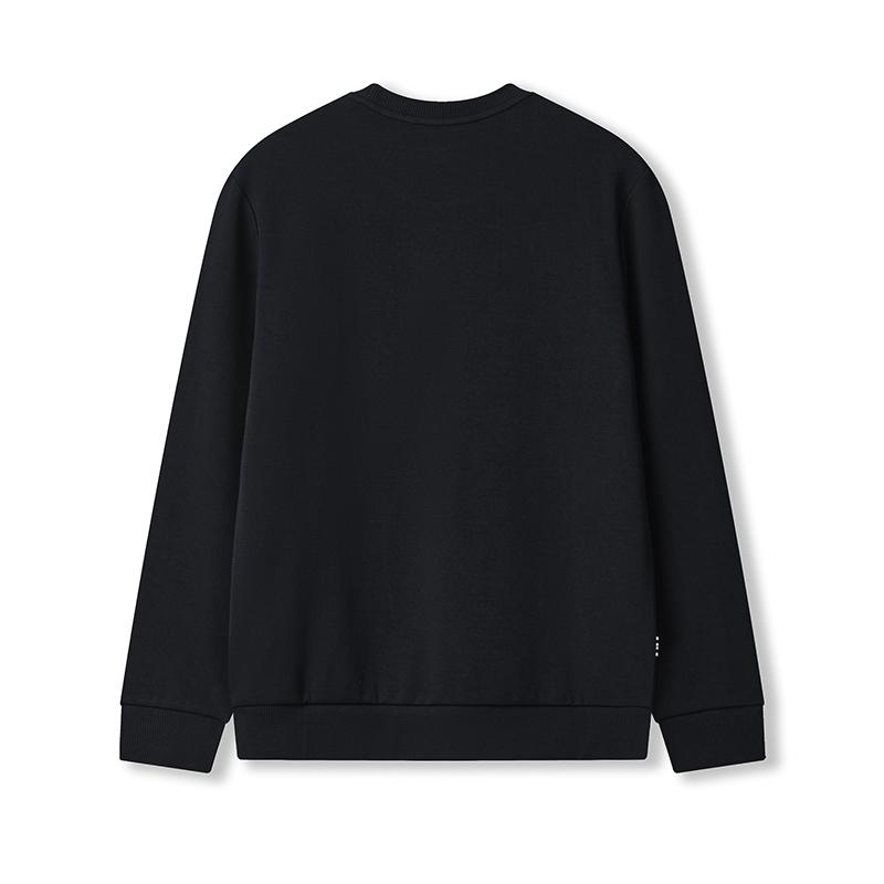FILA Heritage Fashion Classic Simple Comfortable Casual Versatile Knitted Crew Neck Sweatshirt Men sweatshirt Legendary-Blue F11M548217FNV
