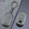 Zinc Alloy+Leather Car Remote Key Case Cover Protective Shell Fob For 23-24 Geely Rox 01 Baic Polestones 01 Jishi Accessories