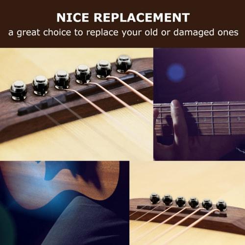 6 Black Endpin Pullers for Guitar Performance Improvement and Exquisite Appearance
