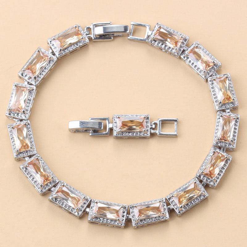 

Свадебные аксессуары 13 цветов Женский браслет Голубой кубический цирконий Свадебные украшения для женщин Бесплатная доставка