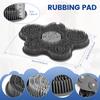 Body Shower Foot Scrubber Silicone Wall Mounted Rub Back Brush Non-slip with Suction Cup Bath Wash Foot Pad Massage Bathroom