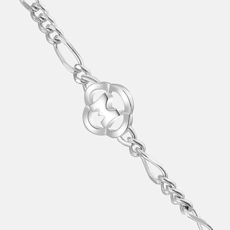 METROCITY JEWELRY M Basic Sterling Silver White Bracelet A243SB9210WPQ