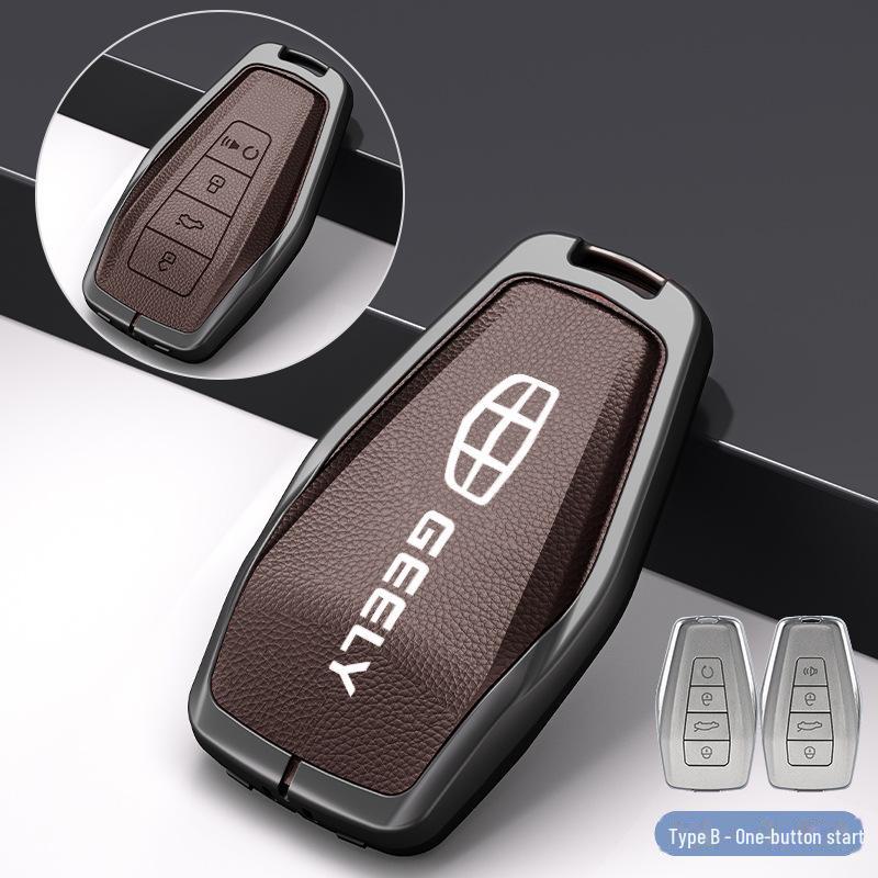 

Чехол для ключа Geely Xingrui для моделей 19-21 годов: Совместим с New Dihao GS, Binyue, Haoyue, Binrui. standard