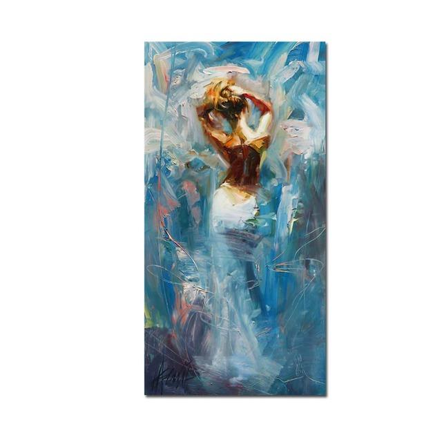 

Абстрактное искусство, акварель, чертеж, женская картина маслом, холст, настенный художественный постер для гостиной 20cm×40cm NoFrame