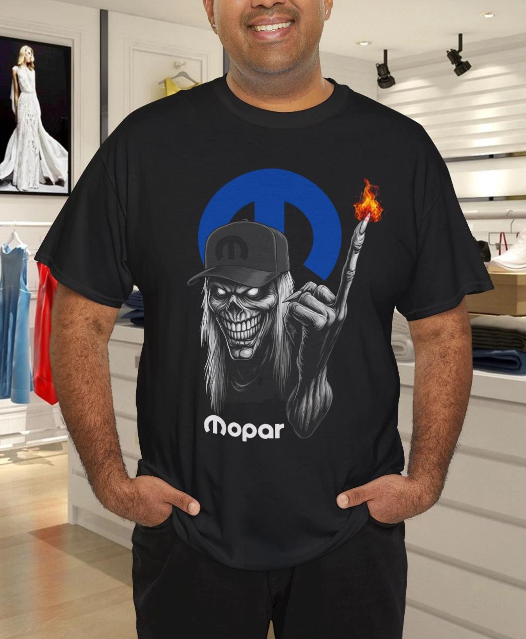 Mopar Grim Reaper Skeleton Fire Finger Graphic T-Shirt 3XL