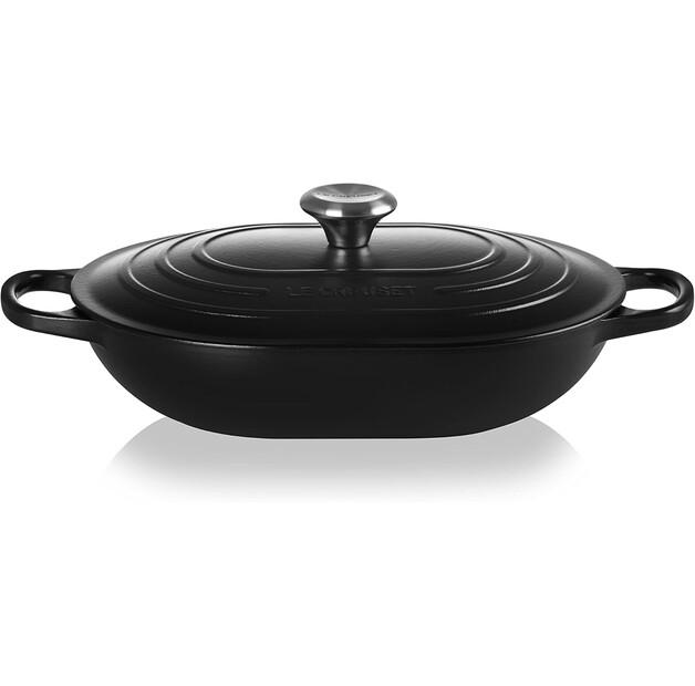 Жаровня Le Creuset Signature продолговатая чёрная матовая 3,4 л (21112310000430)