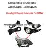 BMW 5 Series Headlight Repair Bracket Kit (63126949634, 63126941478)