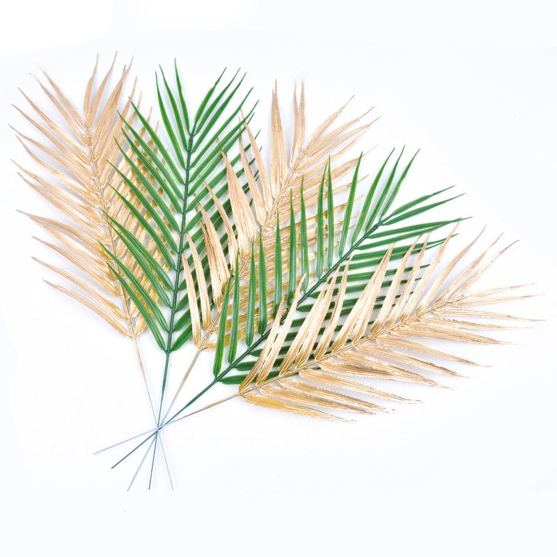 Green Fake Palm Leaf With Stems For Jungle Hawaiian Luau Party Table Decoration Wedding Birthday Themed Party Decoration Gifts Graduation,Fake Plants