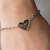 SCALETTO CKE301 [surgical steel]Reversible Heart Pendant Bracelet