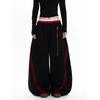 Women Stripe Baggy Y2k Sports Pants Harajuku Streetwear Gray Sweatpants Oversize Dance Pants Vintage Trousers Spring