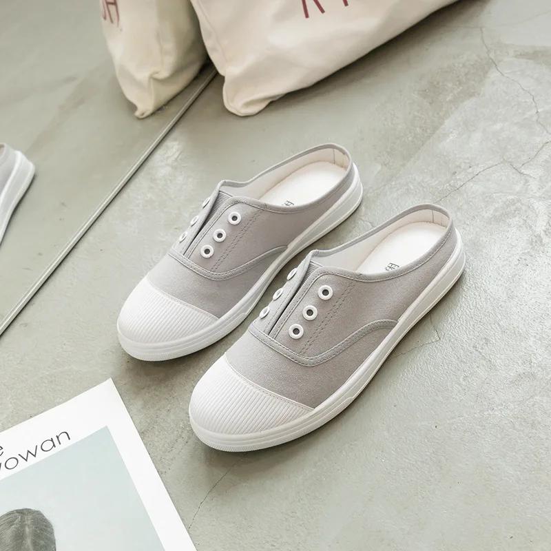 Fashion Autumn Loafers Canvas Shoe Sneakers for Women Shoes Breathable Women's Casual Shoes Lace Up WomanWhite Shoes Flats