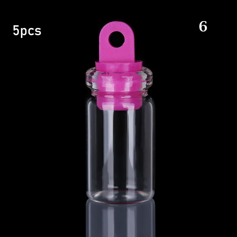 5/10pcs Small Drift Bottle Glass Jars Decoration DIY Containers Mini  Message Vials Ornament Cork Stopper Rainbow Wishing Bottle