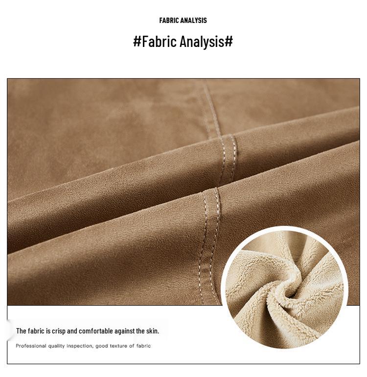 Men's Winter Lambswool Suede Jacket - Velvet Thickened Cotton, Youth Style