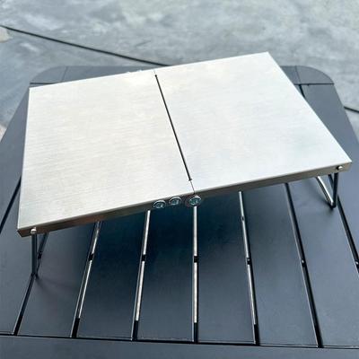 Multi-Functional Stainless Steel Folding Camping Table - Portable, Thickened, Small for Home & Outdoor Use