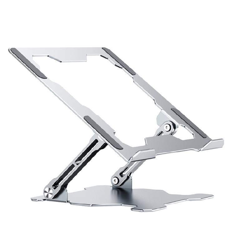 

Aluminum Laptop Stand Ergonomic Adjustable Riser for Laptops Smaller than 17 серебряный