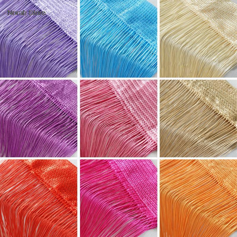 1x2m Wielokolorowe Zasłony z Nici do Drzwi Pokoju Dziennego Ściana Panel Okienny Zasłony z Frędzlami Zasłona Okienna Dekoracja Sypialni