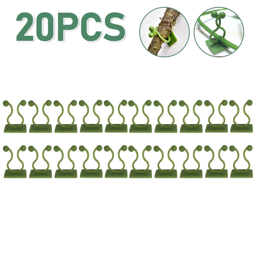 100-10PCS Plant Climbing Wall Self-Adhesive Fixed Buckle Hook Fastener Tied Fixture Buckle Garden Plant Wall Climbing Vine Clips