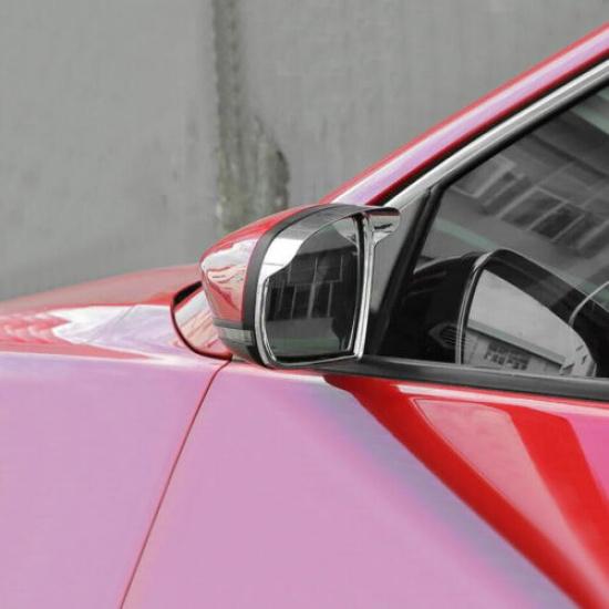 Fit For 2017-2025 Jeep Compass ABS Chrome Side Mirror Rain Eyebrow Cover Trim 2P