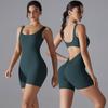 Naked Sports Back Yoga Suit Integrated V-Shaped Waist Lifting Hip Jumpsuit Running Fitness Jumpsuit For Women