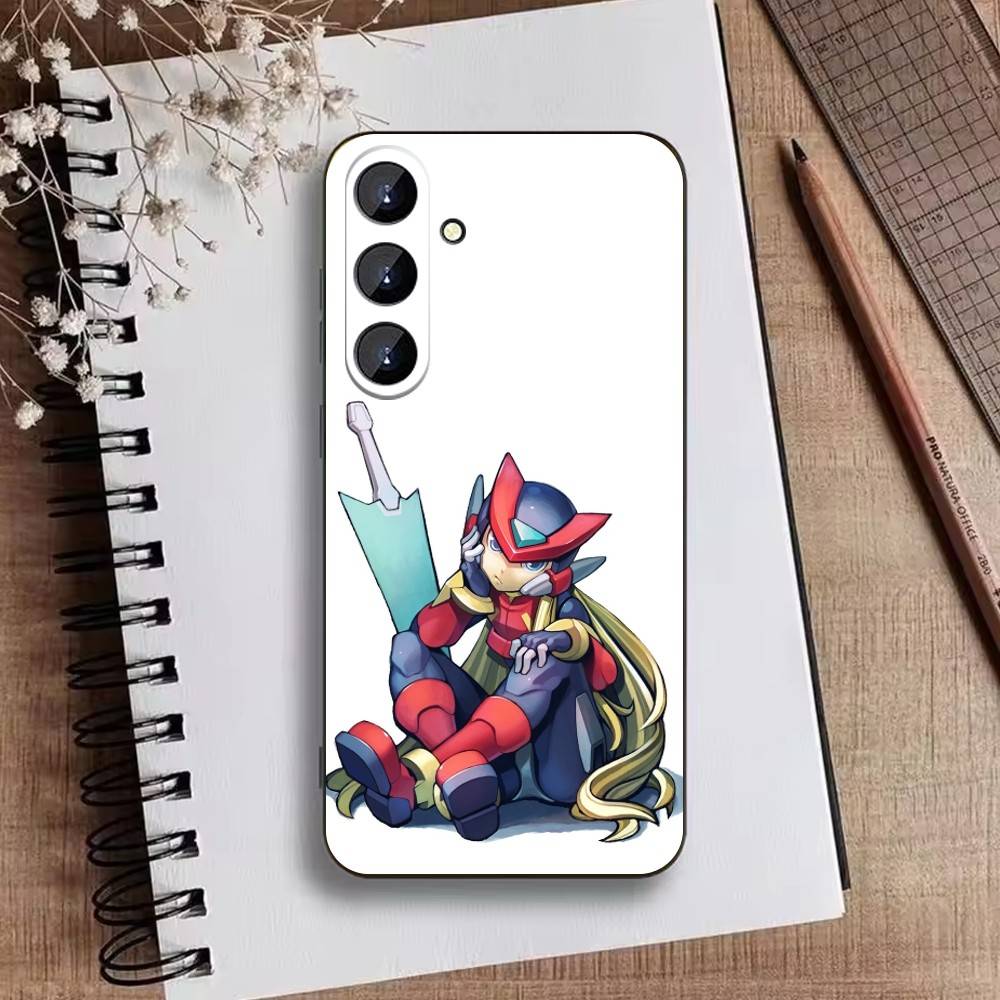 K-Mega Man Anime Phone Case For Samsung Galaxy A73,A72,A71,A70,A52,A51 Others Soft Black Cover