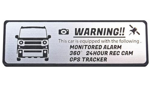 Honami Works <Small Size> Spacia GEAR MC Pre-1st Generation Spacia Gear Security Emblem 24-Hour Surveillance Dash Cam GPS Tracker Sticker