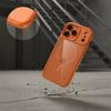 Set of Protective Cases for iPhone 17 Pro, for MagSafe, Orange + Glass