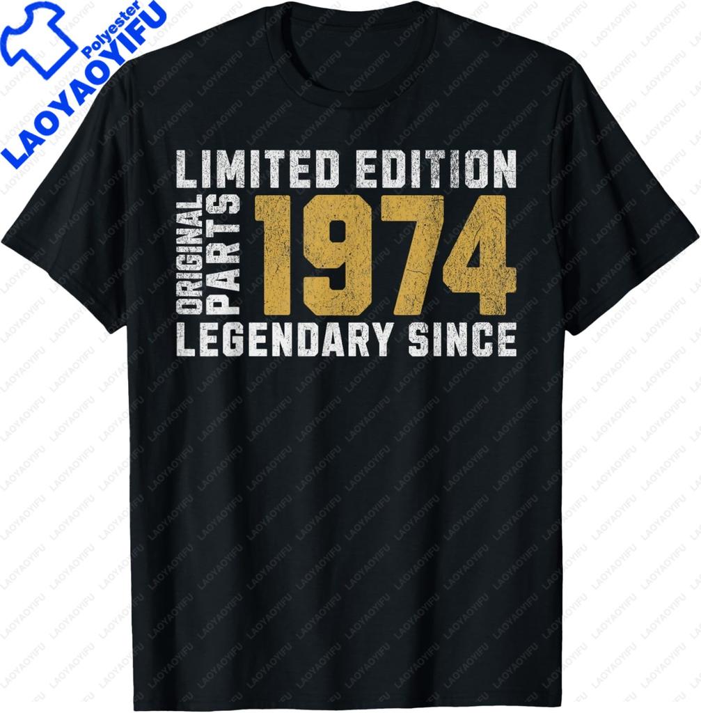 Limited Edition 1974 Unisex Unisex Tshirt Casual T Shirt For Unisex Unisex Summer Streetwear Tops Vintage Clothes