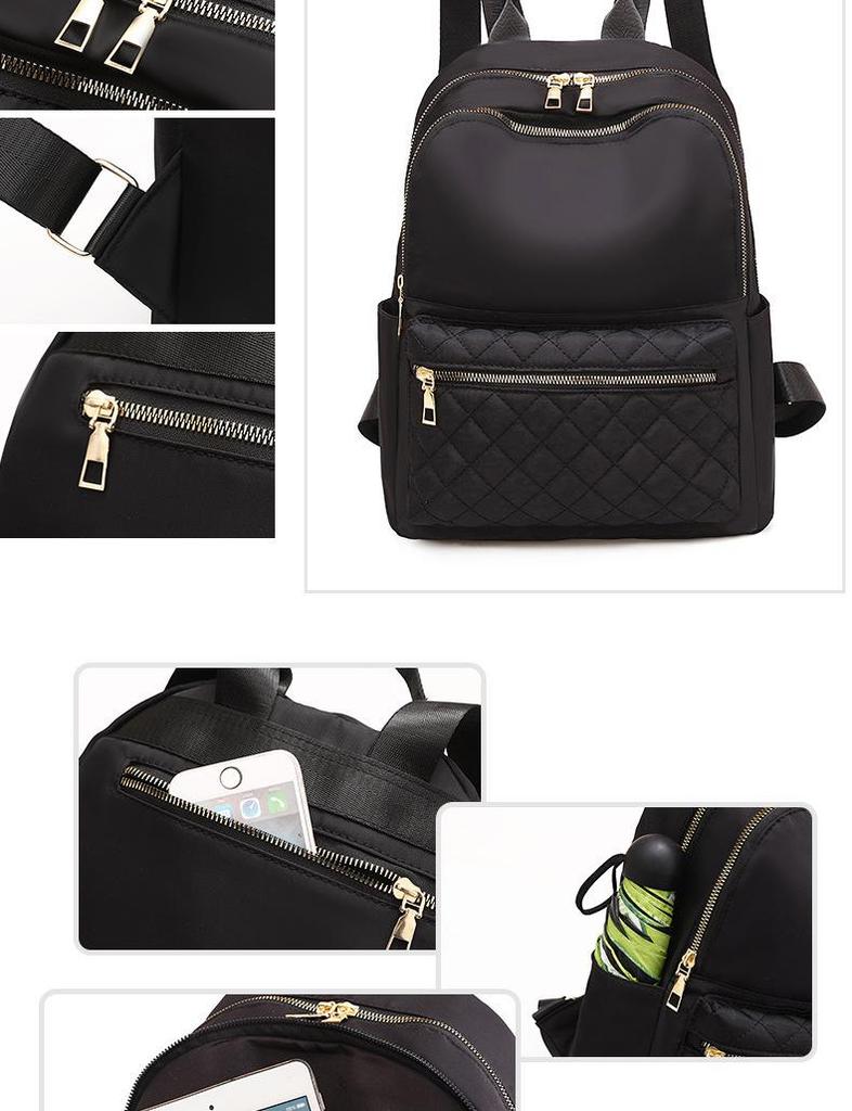 Women's Embroidered Oxford Cloth Casual Backpack for Travel and Storage